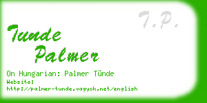 tunde palmer business card